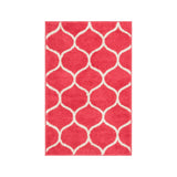 Unique Loom Rounded Trellis Frieze TRF003RSP Rasberry Rug