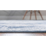unique loom chateau roosevelt vil001nvb navy blue rug