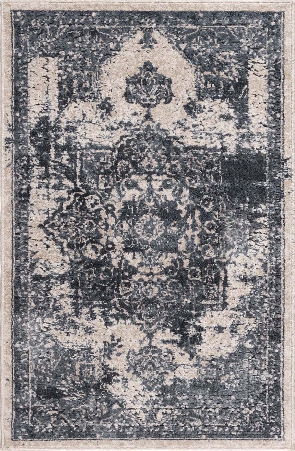 unique loom chateau roosevelt vil001gry gray rug