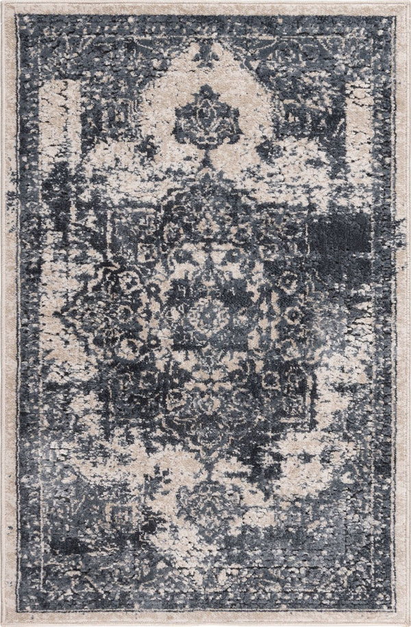 Unique Loom Chateau Roosevelt VIL001GRY Gray Rug
