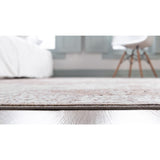 unique loom chateau roosevelt vil001lbr light brown rug