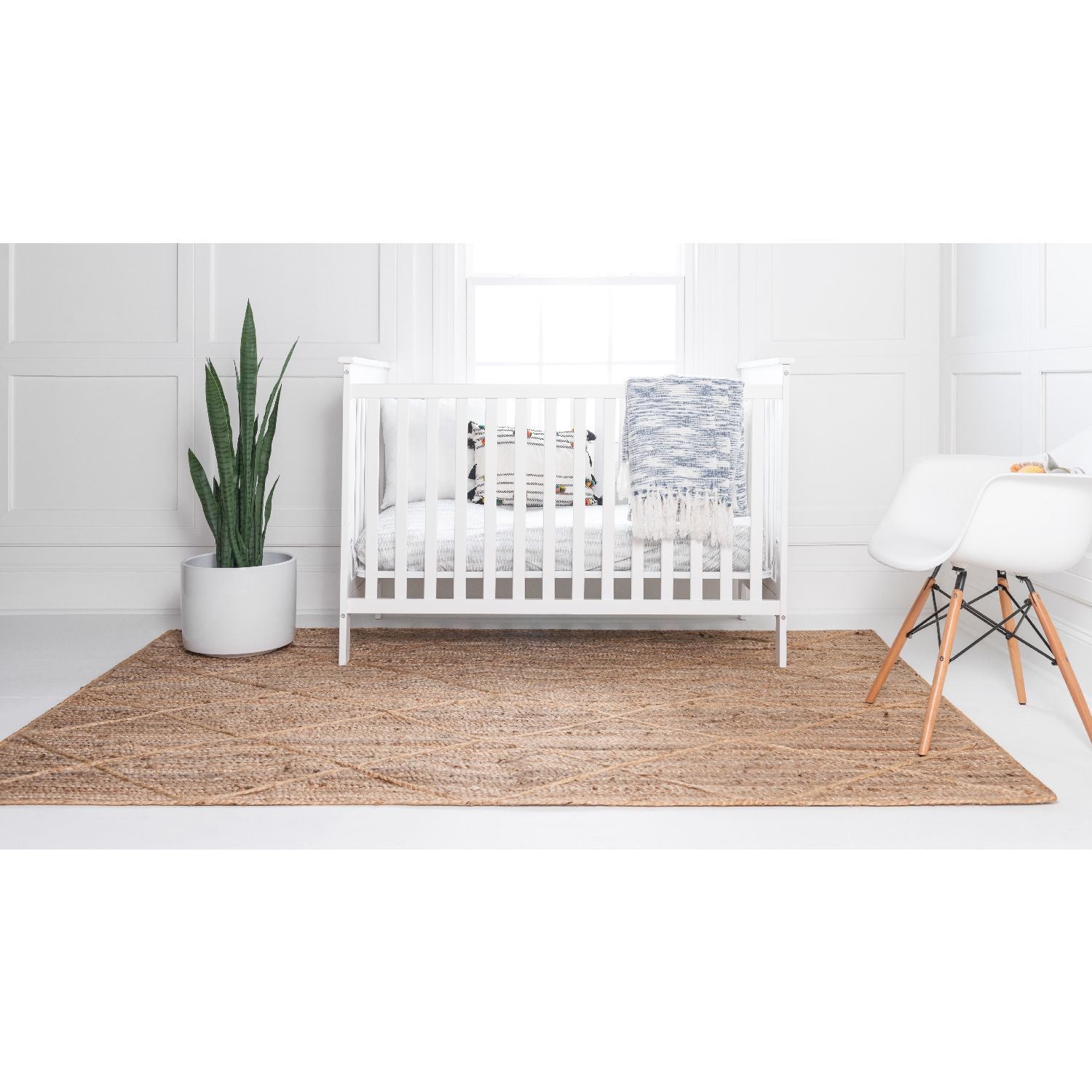 Unique Loom Trellis Braided Jute BJT012NAT Natural Rug Rugs Done Right