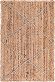 unique loom trellis braided jute bjt012nat natural rug