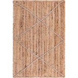 Unique Loom Trellis Braided Jute BJT012NAT Natural Rug