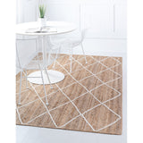 unique loom trellis braided jute bjt012niv natural ivory rug