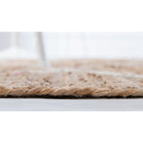 unique loom trellis braided jute bjt012niv natural ivory rug