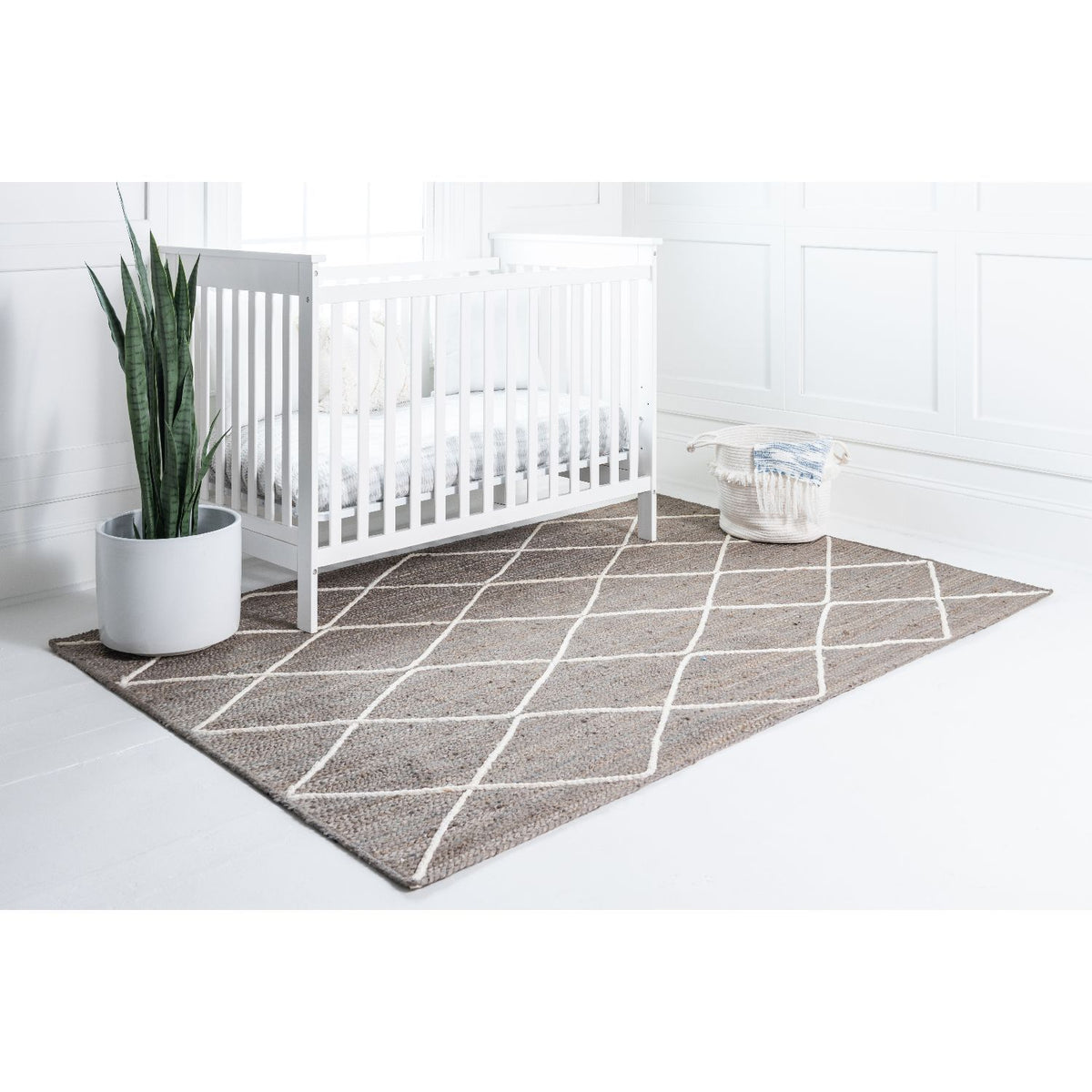 unique loom trellis braided jute bjt012gry gray ivory rug