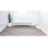 unique loom trellis braided jute bjt012gry gray ivory rug