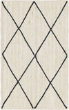 unique loom trellis braided jute bjt012ivr ivory rug