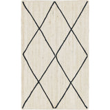 Unique Loom Trellis Braided Jute BJT012IVR Ivory Rug