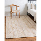 unique loom trellis braided jute bjt012bei beige rug