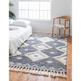 unique loom mesa arz001nvb navy blue rug