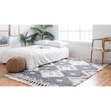 unique loom mesa arz001nvb navy blue rug