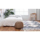 unique loom mesa arz001nvb navy blue rug