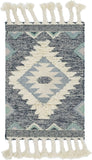 unique loom mesa arz001nvb navy blue rug