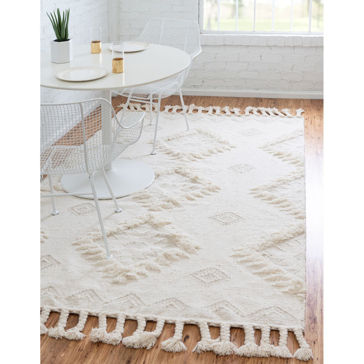 unique loom mesa arz001ivr ivory rug