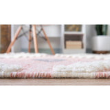 unique loom mesa arz001pin pink rug