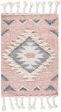 unique loom mesa arz001pin pink rug