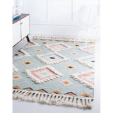 unique loom mesa arz001lbl light blue rug