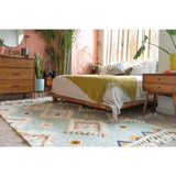 unique loom mesa arz001lbl light blue rug