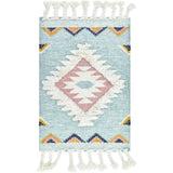 Unique Loom Mesa ARZ001LBL Light Blue Rug