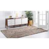 unique loom crossed braided chindi bch006blu blue rug