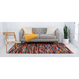 unique loom multi striped braided chindi bch005mlt multi rug