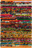 unique loom multi striped braided chindi bch005mlt multi rug