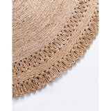 unique loom floral braided jute bjt013nat natural rug