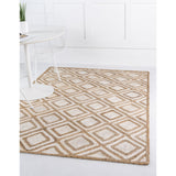 unique loom bengal braided jute bjt004ivr ivory rug