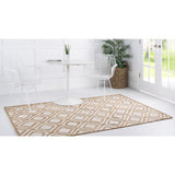 unique loom bengal braided jute bjt004ivr ivory rug
