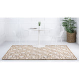 unique loom bengal braided jute bjt004ivr ivory rug