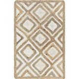 Unique Loom Bengal Braided Jute BJT004IVR Ivory Rug