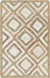 Unique Loom Bengal Braided Jute BJT004IVR Ivory Rug