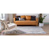unique loom orford portland ore001nvb navy blue tan rug