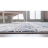 unique loom orford portland ore001nvb navy blue tan rug