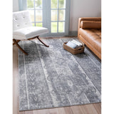 unique loom depoe portland ore002gry gray rug