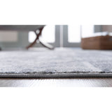 unique loom depoe portland ore002gry gray rug