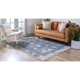 unique loom central portland ore003blu blue rug