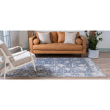 unique loom central portland ore003blu blue rug