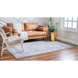 unique loom central portland ore003gry gray rug