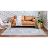 unique loom central portland ore003gry gray rug