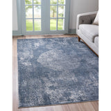 unique loom woodburn portland ore005blu blue rug
