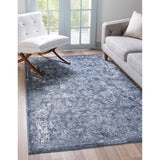 unique loom albany portland ore006blu blue rug