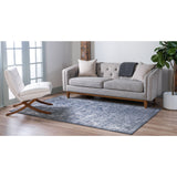 unique loom albany portland ore006blu blue rug