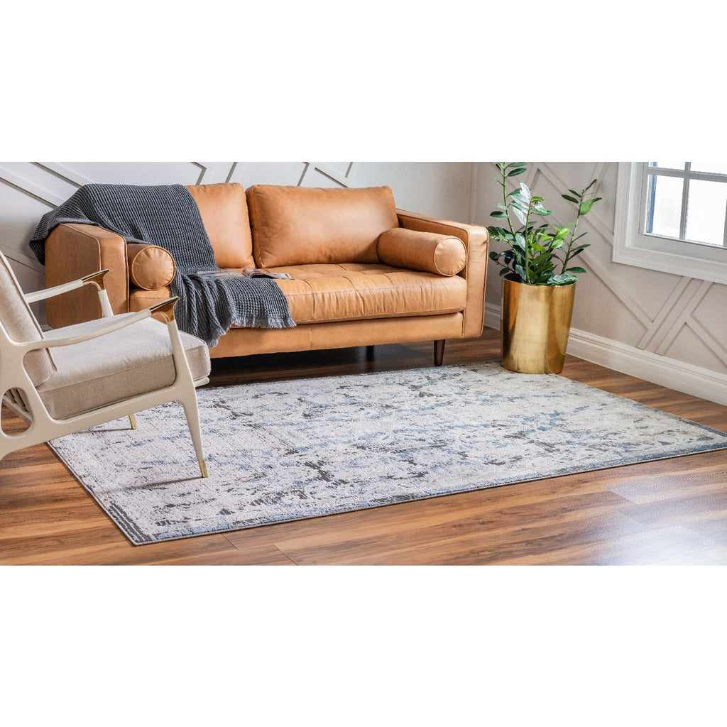 unique loom albany portland ore006bei beige navy blue rug