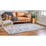 unique loom albany portland ore006bei beige navy blue rug
