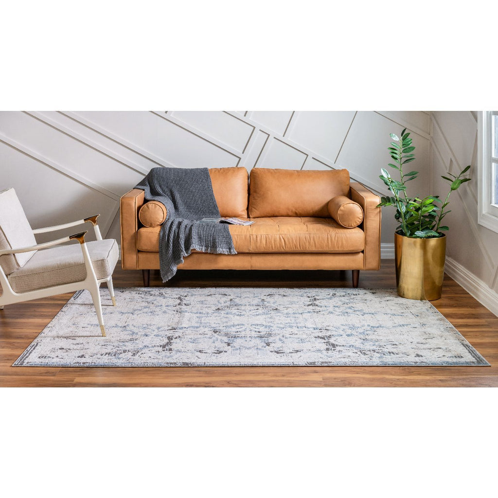 unique loom albany portland ore006bei beige navy blue rug
