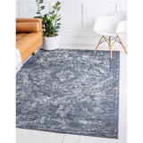 unique loom astoria portland ore007blu blue rug