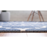 unique loom trellis decatur geo001nvb navy blue ivory rug